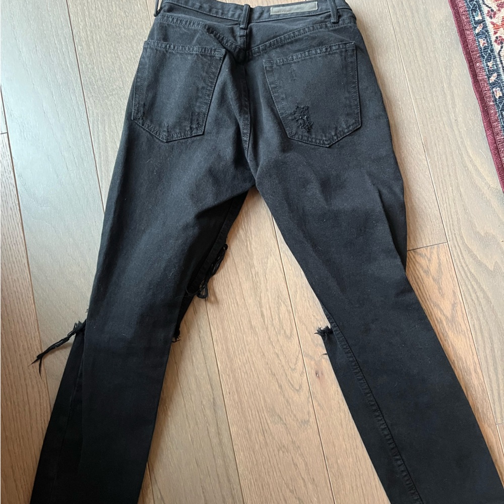 Grlfrnd, size 23, black jeans
